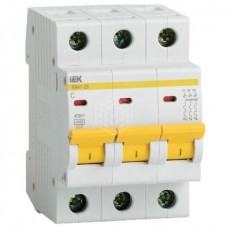 Автоматический выключатель IEK, ВА47-29, 3Р, 20 А