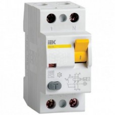 Устройство защитного отключения IEK ВД1-63, 2Р, 25 А, 10 мА