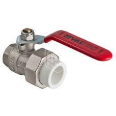 Кран латунный Valtec, для ППР, 40х1 1/4", внутренняя резьба, с полусгоном