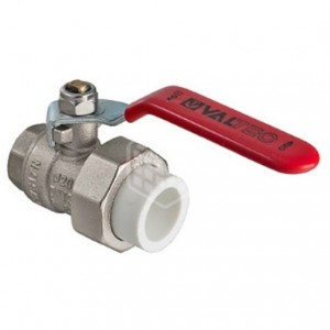 Кран латунный Valtec, для ППР, 40х1 1/4", внутренняя резьба, с полусгоном Кран латунный Valtec, для ППР, 40х1 1/4", внутренняя резьба, с полусгоном