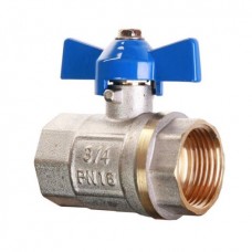Кран шаровой бабочка Ledeme L211-1/2FF 1/2", вн-вн, (18/144)
