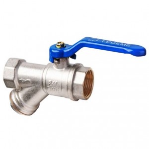 Кран шаровой ручка со встроенным фильтром Ledeme L221-1/2FF 1/2", (12/96) Кран шаровой ручка со встроенным фильтром Ledeme L221-1/2FF 1/2", (12/96)