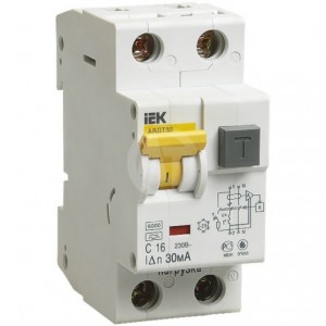 Дифференциальный автомат IEK АВДТ32 MAD22-5-040-C-30 Дифференциальный автомат IEK АВДТ32 MAD22-5-040-C-30