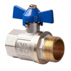 Кран шаровой бабочка Ledeme L212-1MF 1", нар-вн, (10/60)