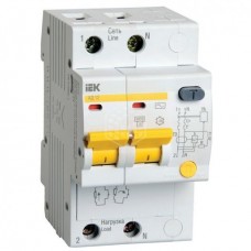 Дифференциальный автомат IEK АД12, 2Р, 16 А, 30 мА