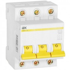 Автоматический выключатель IEK, ВА47-29, 3Р, 6 А