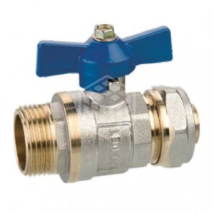 Кран шаровой Ledeme, 16х1/2", наружная резьба, ручка бабочка Кран шаровой Ledeme, 16х1/2", наружная резьба, ручка бабочка
