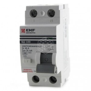 Устройство защитного отключения EKF PROxima ВД-100 elcb-2-40-30-em-pro Устройство защитного отключения EKF PROxima ВД-100 elcb-2-40-30-em-pro