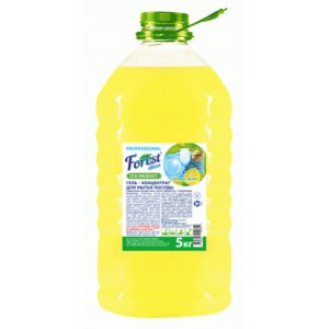 Гель для посуды  Forest сlean  Сочный лимон концентрат Премиум 5 литров ПЭТ 