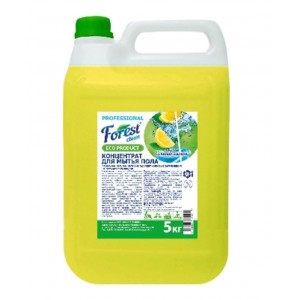 Концентрат для мытья пола  FOREST Clean Сочный Лимон AROMA, 5 литров, желтый  Евро 