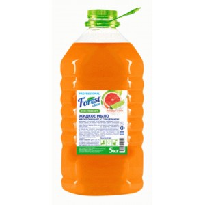 Жидкое мыло  Forest сlean   Грейпфрут и лайм, 5 литров,  ПЭТ