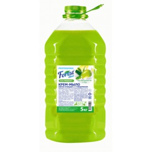 Крем мыло  Forest сlean Алоэ вера, зеленый чай и олива  , 5 литров, перламутр ПЭТ