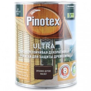 Пропитка Pinotex Ultra, № 04 орех, 1 л