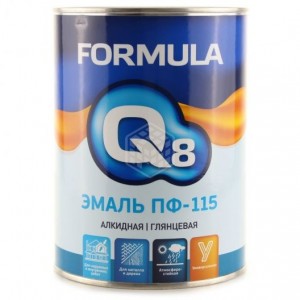Эмаль Formula Q8 ПФ 115, коричневая, 0,9 кг