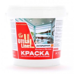 Краска Радуга ВД-АК "Ultralines" интерьерная для стен и потолков 1,5 кг