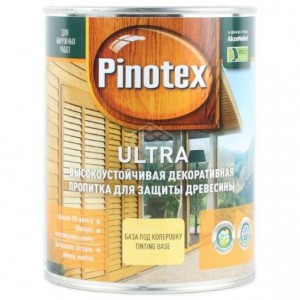 Пропитка Pinotex Ultra, № 01 бесцветный (база под колеровку Tinting base), 1 л