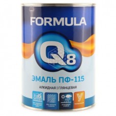 Эмаль FORMULA Q8, ПФ 115, вишневая, 0,9 кг
