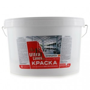 Краска Радуга ВД-АК "Ultralines" интерьерная для стен и потолков 14 кг