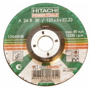 Диск обдирочный шлифовальный Hitachi 150*6*22 мм